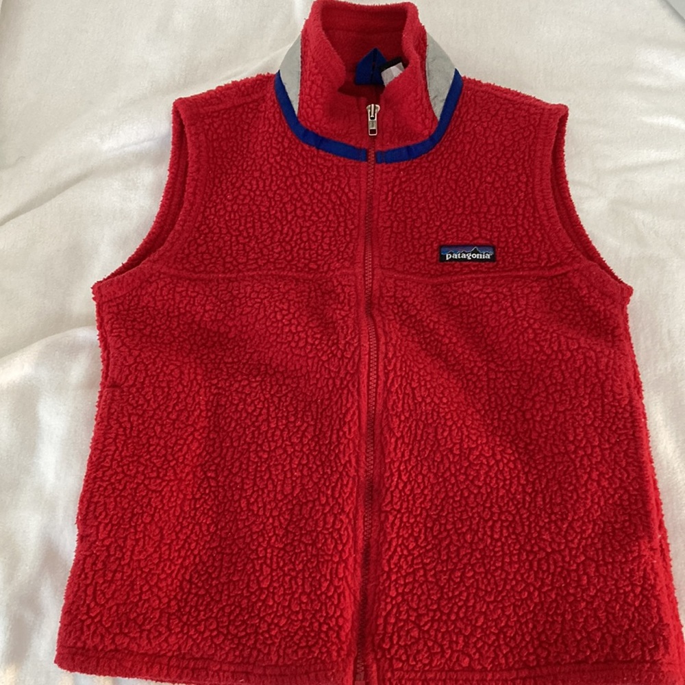 Patagonia Deep Pile Vest Jacket Boys Girls Kids Size 8